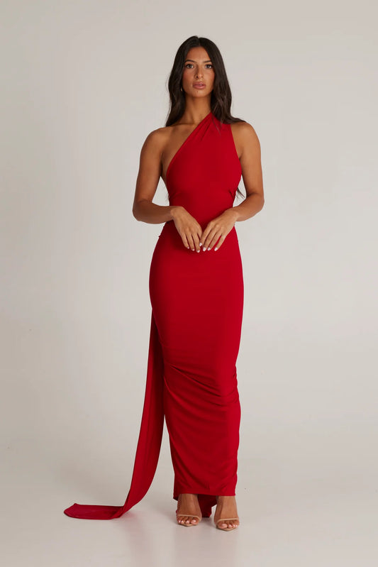 Lenna Dress- Red