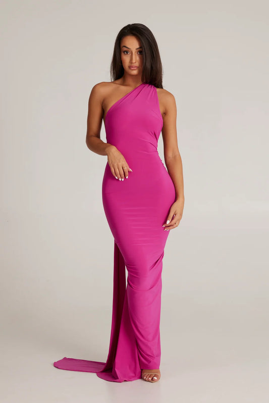 Lenna Dress- Fuchsia