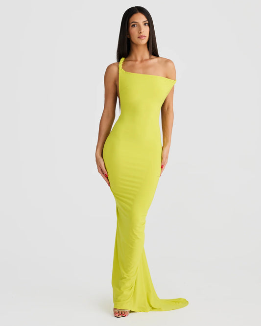 Luna Dress - Chartreuse