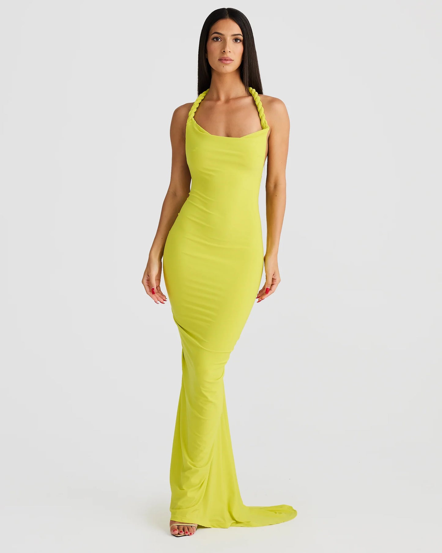 Luna Dress - Chartreuse