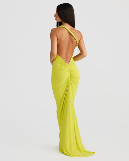 Luna Dress - Chartreuse