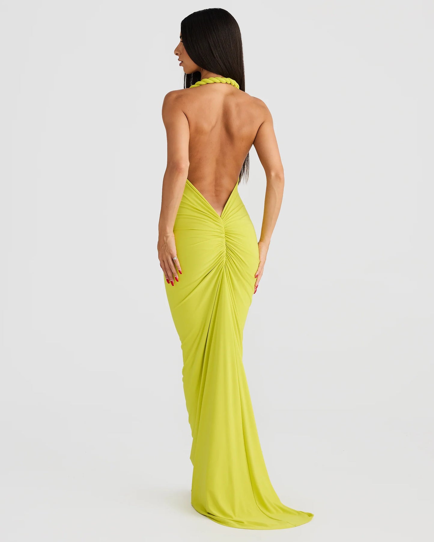Luna Dress - Chartreuse