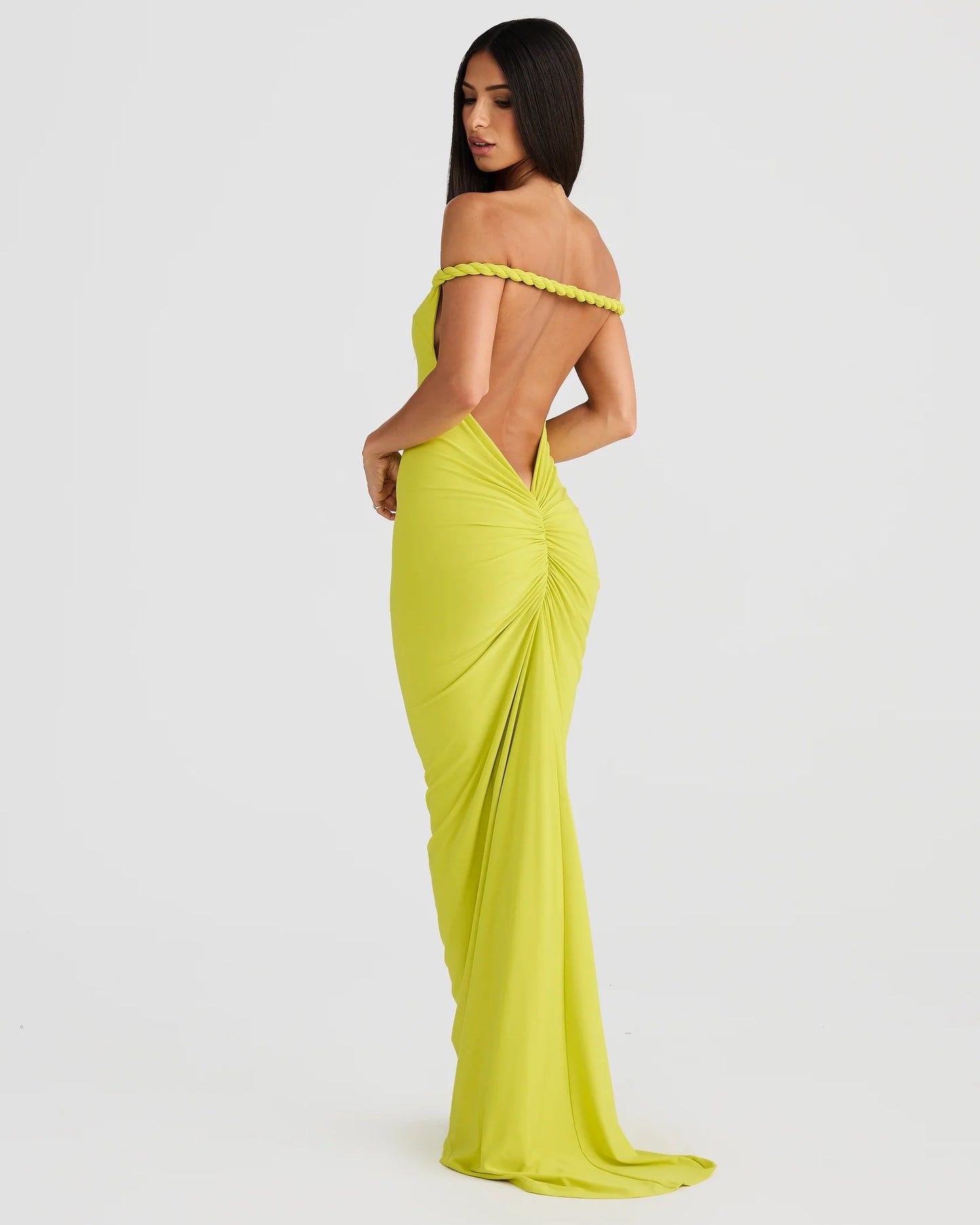 Luna Dress - Chartreuse